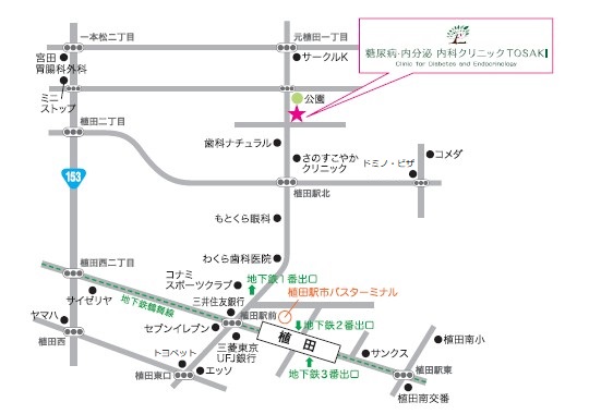 地図 名古屋市　天白区　地下鉄　植田駅　より北へ徒歩10分